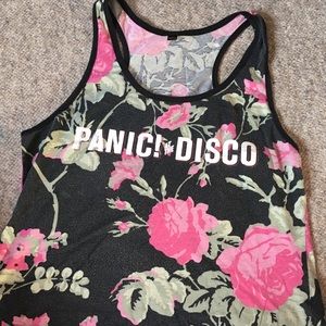 Panic! At The Disco floral tank top
